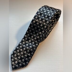 SPACE INVADERS Skinny Slim Video Game men’s Tie Novelty Necktie 80s 1980s